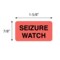 Nevs Label, Seizure Watch 7/8" x 1-5/8" Flr Orange w/Black VW-0036 - alternate 2